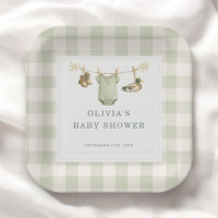 Entenjagd-Jäger-Gingham-Baby-Shower-Party