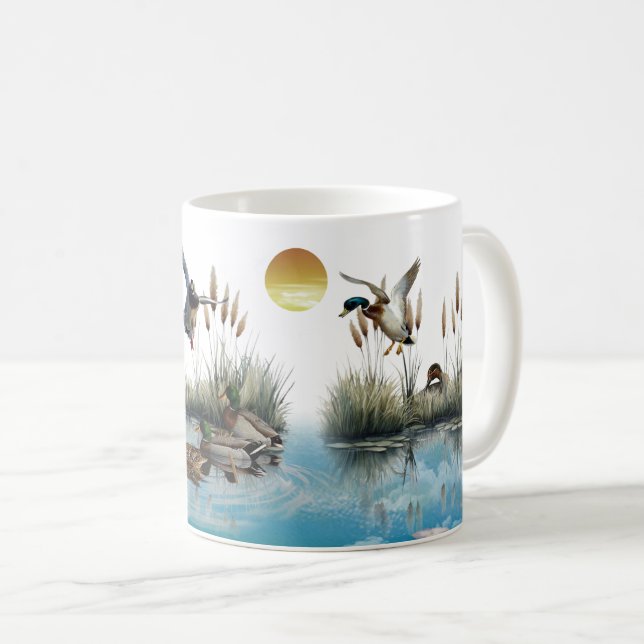 Entenjagd Kaffeetasse (VorderseiteRechts)