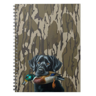 Entenjagd Labrador Retriever Bottomland Camouflage Notizblock