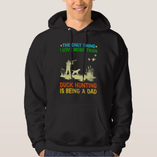 Entenjagd mit Vater Hund für Entenjagd - Rücken Hoodie
