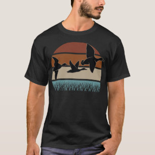Entenjagd Retro Sunset for Hunter Retriever bul T-Shirt