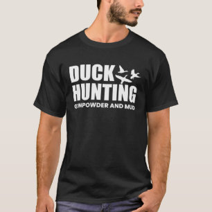 Entenjagd Schießpulver und Muschelente Jagdschooti T-Shirt