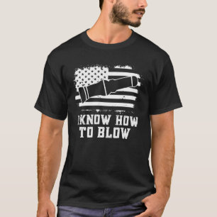Entenjagd Wasservögel Jagen Ich weiß, wie man blas T-Shirt
