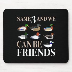 Entenjagd Wasservögel Jäger Verschiedene Ente  Mousepad