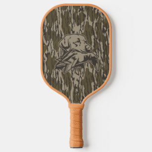 Entenjäger mit Hund Wald-Tiefebene Camo Pickleball Schläger