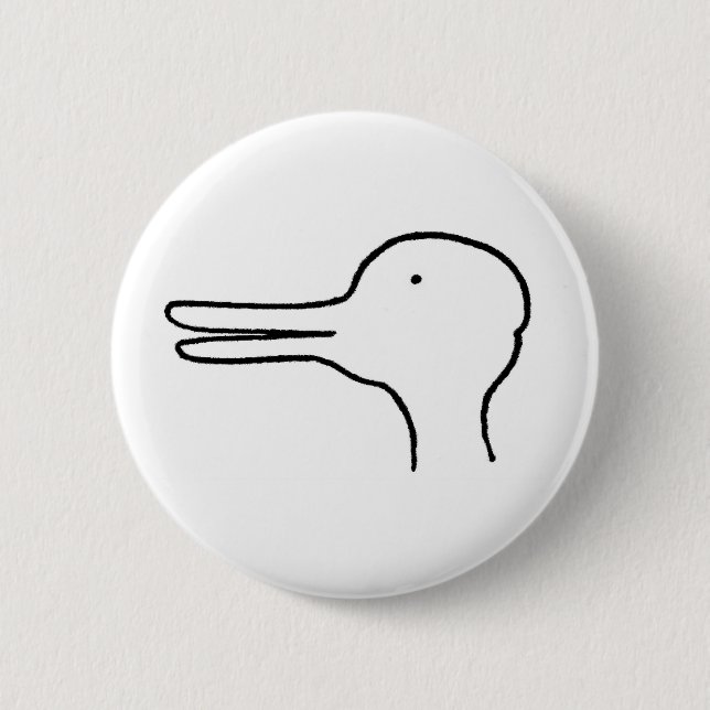 Entenkaninchen Button (Vorderseite)