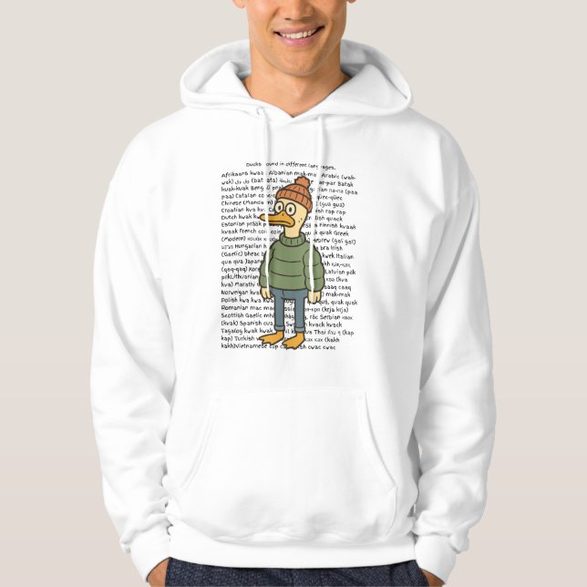 Entenklänge in einer anderen Sprache Hoodie (Vorderseite)