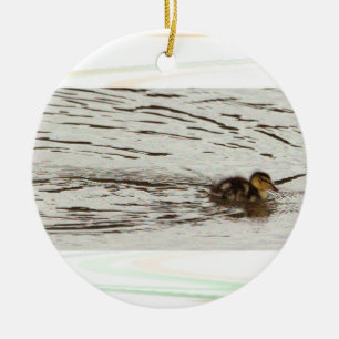 Entenküken-Foto-Ornament Keramik Ornament