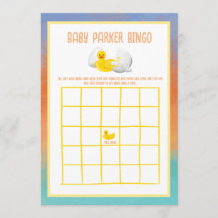 Entenküken schlüpft bald Baby Shower Einladung