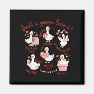 Entenliebe 67 Gans Valentinstag Liebhaber Lustiger Magnet
