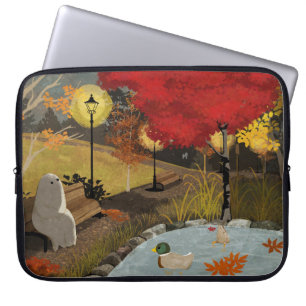 Ententeich - Herbst Laptopschutzhülle
