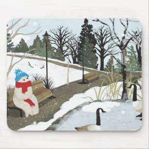 Ententeich - Winter Mousepad