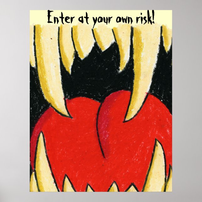 ENTER AT YOUR OWN RISK poster (Vorne)