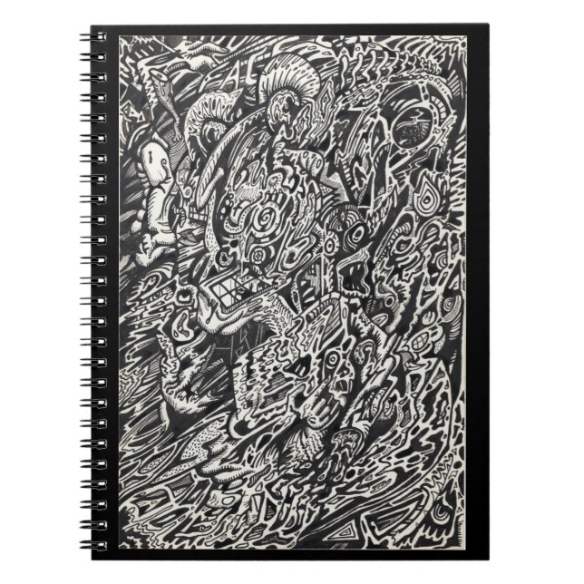 Enter, der Microdot-Mann Notizblock (Vorderseite)