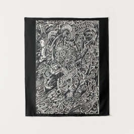 Enter, der Microdot-Mann Wandteppich