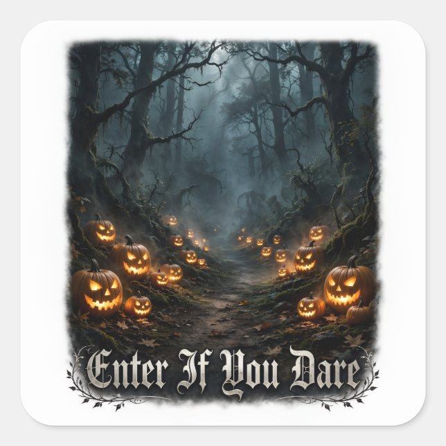 Enter If You Dare Sticker (Vorderseite)