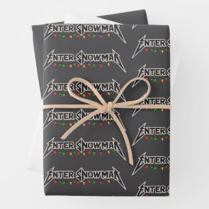 Enter Schneemann Weihnachten Rocker Winter Rock Me Geschenkpapier Set
