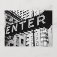 Enter Sign Typografisches Bild Wort Text Kunst