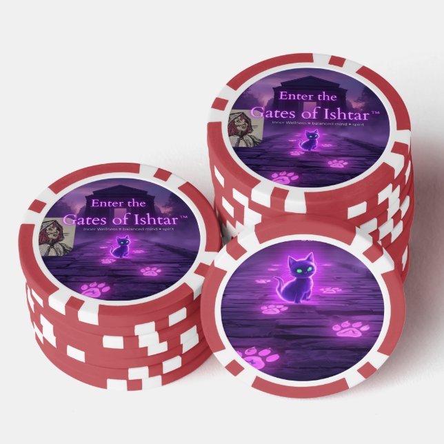 Enter the Gates of Ishtar Spielkarten Pokerchips (Stapel)