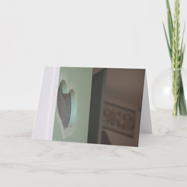 "Enter with a Open Heart" Get Well Card Karte (Vorderseite)