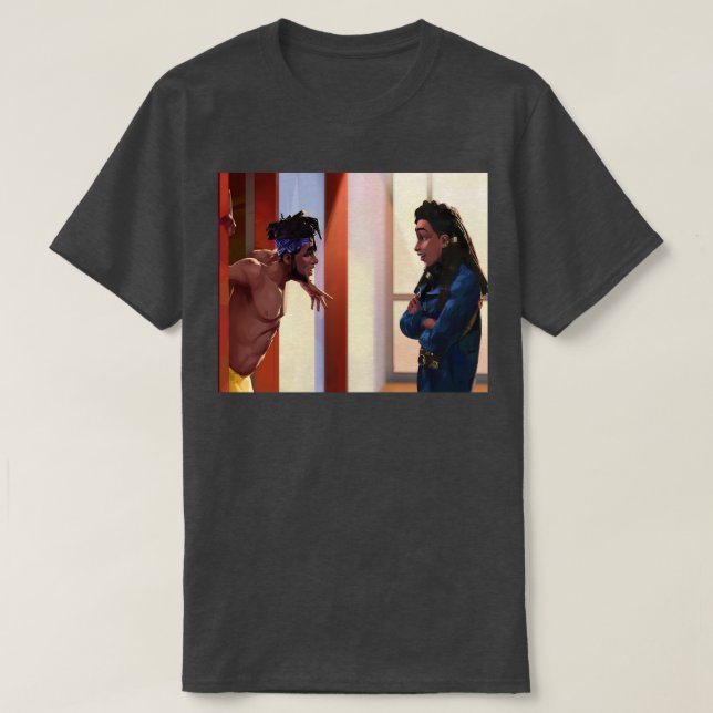 Entergalaktische Jabari und Meadow T-Shirt (Design vorne)