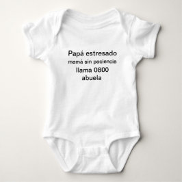 Enterizo papá estresado baby strampler