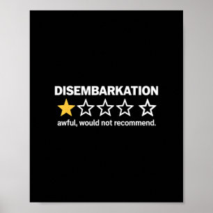 Enterschreckend Würde Nicht Empfehlen Lustige Kreu Poster