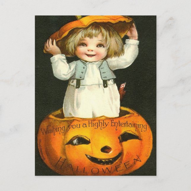 Entertainment Halloween Postkarte (Vorderseite)