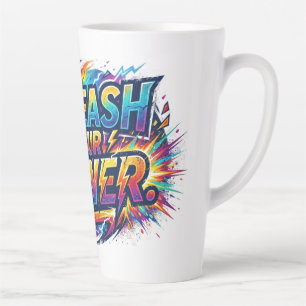 Entfalte Deine Macht – Motivierende Typografie T-S Milchtasse