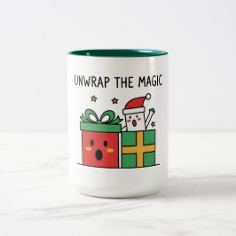 Entfalte die magische Weihnacht Zweifarbige Tasse