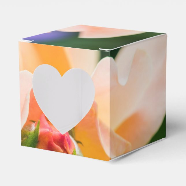 Entfaltung der Wunschbox Geschenkschachtel (Vorderseite)