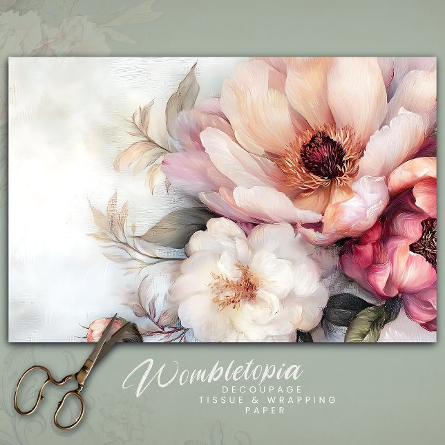 Entfärbung der Blüte und der Cremespinne Seidenpapier (Von Creator hochgeladen)