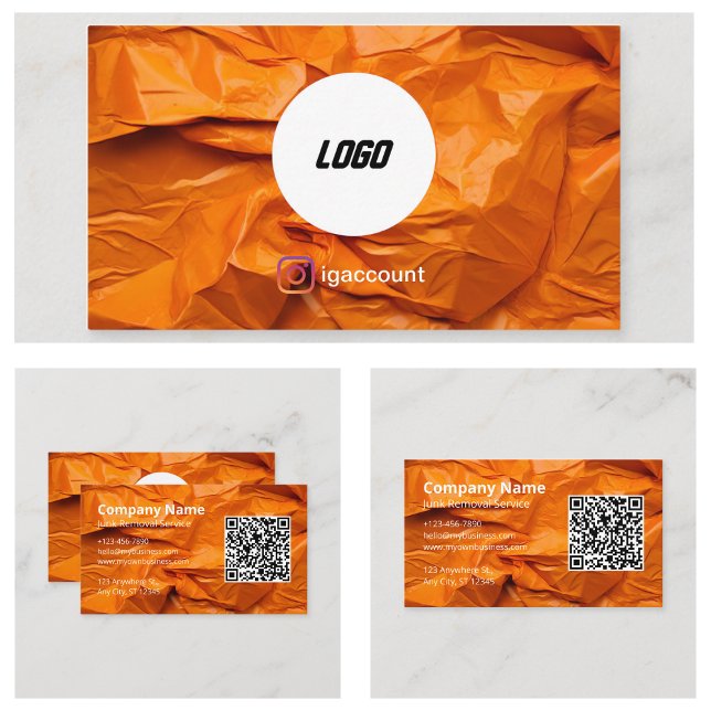 Entfernen des Logos für den Beruflichen Dienst Visitenkarte (Hauling Professional Service Junk Removal Logo Business Card
)