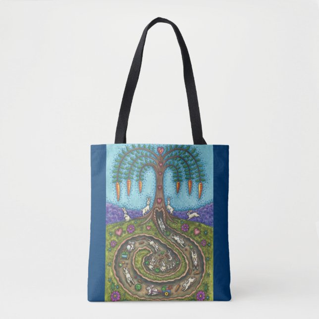 ENTFERNEN DES RABBIT HOLE TOTE BAG TASCHE (Vorderseite)