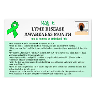 Entfernen eines Tick Educational Fotodruck