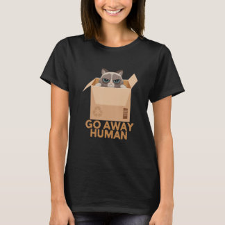 Entfernen Sie die persische Katze vom Menschen in  T-Shirt