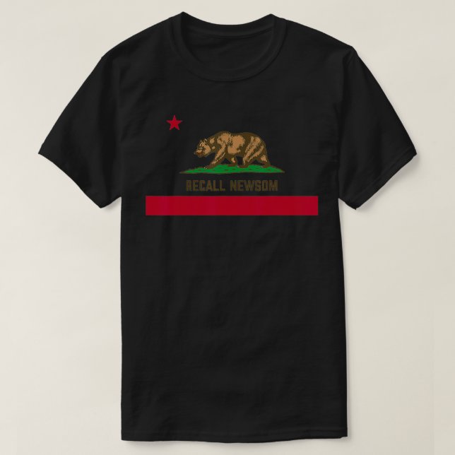 Entfernen Sie Gavin Newsom aus dem Office-Rückrufa T-Shirt (Design vorne)