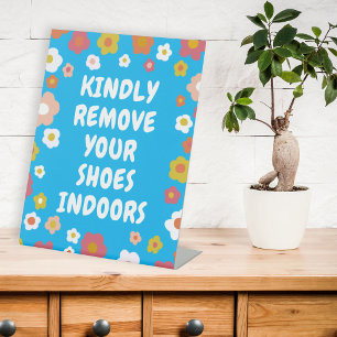 ENTFERNEN SIE IHRE SCHUHE Groovy Daisies Floral IN Sockelschild