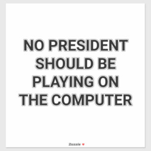 ENTFERNEN SIE TRUMPS COMPUTER Hankamer Artjunkhaus Aufkleber