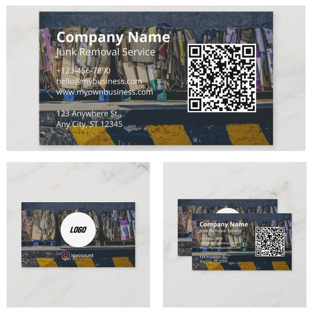 Entfernen von Ideen Visitenkarte (Junk Removal Ideas Business Card
)