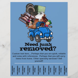 Entfernen von Junk- oder Garbage Removal Business- Flyer