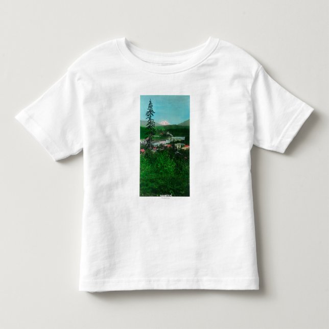 Entfernte Ansicht der Gletscher-Spitze und der Kleinkind T-shirt (Vorderseite)