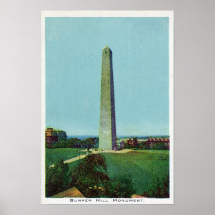 Entfernte Ansicht des Bunker-Monuments Poster