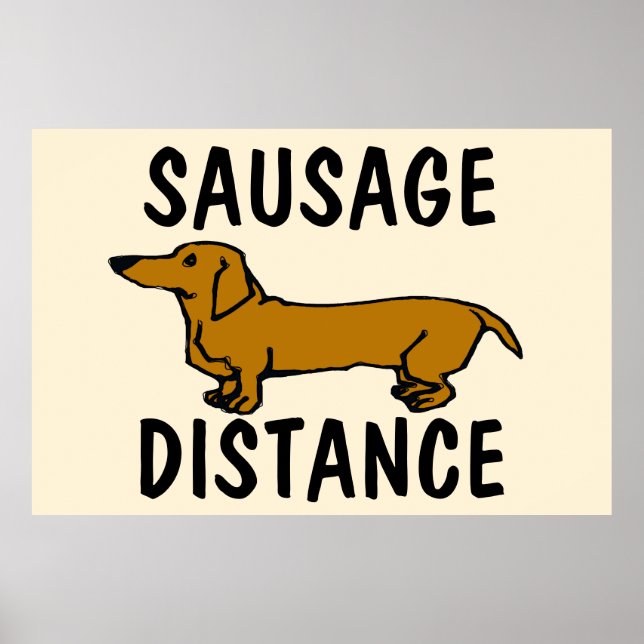 Entfernung der Wurst, DachshundPoster Poster (Vorne)