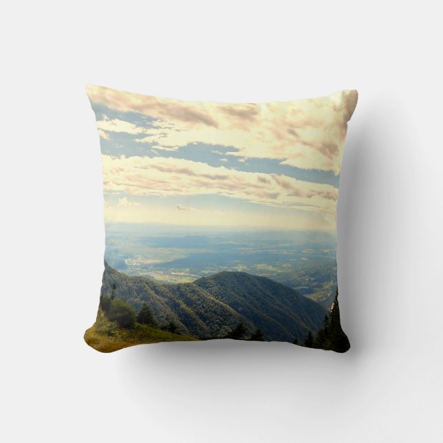 Entfernung Schönheit Landschaft Natur Fotografie Kissen (Vorderseite)