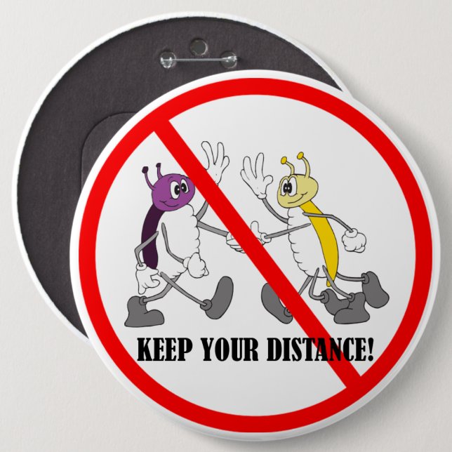 Entfernung von Coronavirus Covid-19 Button (Vorne & Hinten)