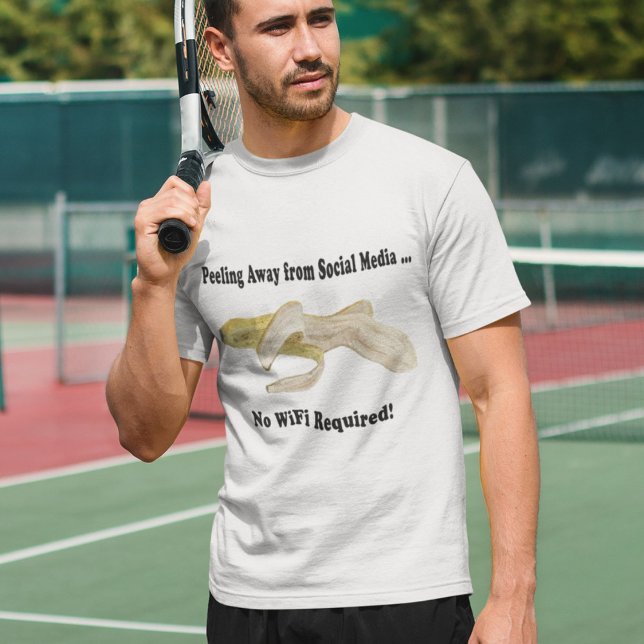 Entfernung von der Banane der sozialen Medien T-Shirt (Von Creator hochgeladen)