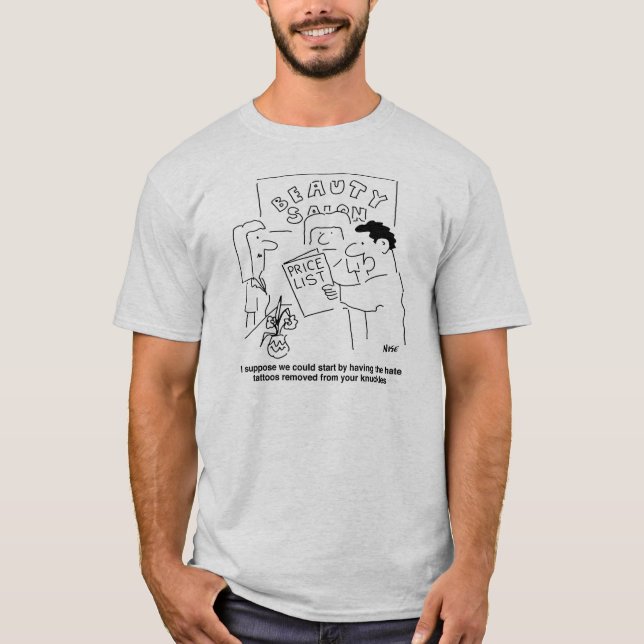 Entfernung von Tattoos zum Thema Schönheitssalon T-Shirt (Vorderseite)