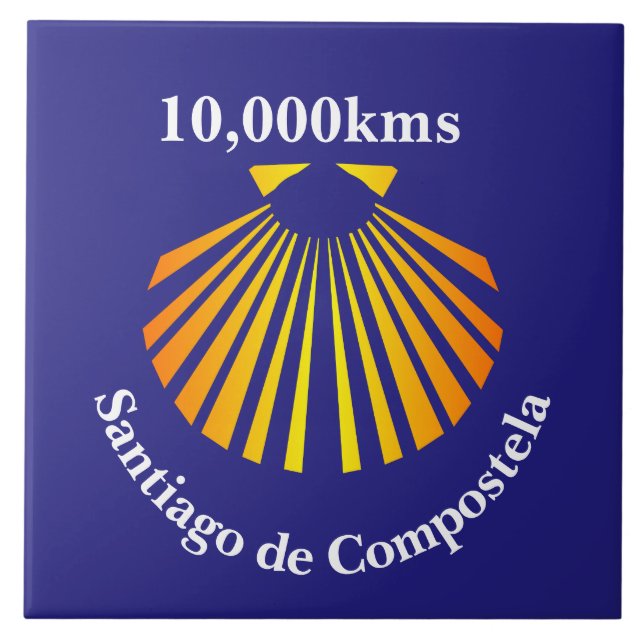 Entfernungsmarker für die Camino-scallop-Muschel Fliese (Vorderseite)
