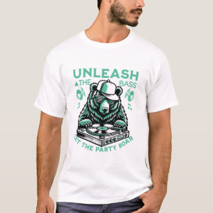 Entfesseln Sie den Bass lassend das Party brüllen T-Shirt